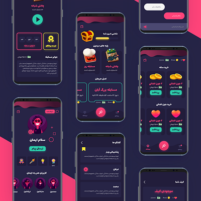 Winner Redesign app app design dashboard design game game art game design iran