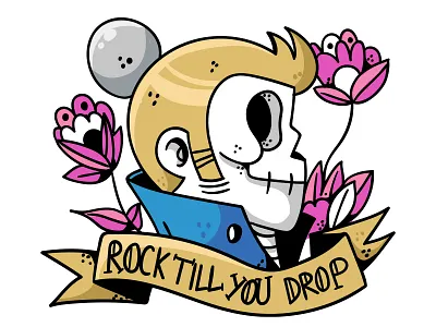 Candy Tattoo 07 candy death illustration keuj rock skull tattoo tattoo art tattoo design