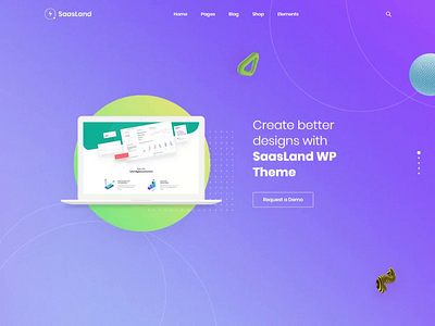 Full Screen Scrolling Agency Demo - Saasland agency colorful saas saas design saas landing page startup startup theme ui design uiux web design website design wordpress theme