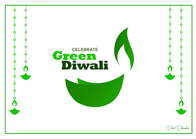 Green Diwali poster A4