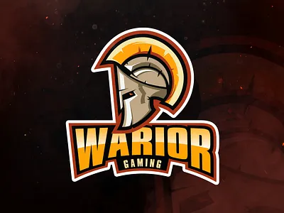 Warior Gaming abstract design branding character design clean design e sports e sports esport gaming illustration logo mascot mascot character mascot logo spartan spartans vector