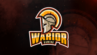 Warior Gaming abstract design branding character design clean design e sports e sports esport gaming illustration logo mascot mascot character mascot logo spartan spartans vector