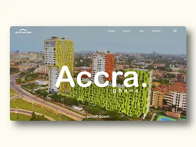 Accra we dey accra interface uidesign uxdesign website