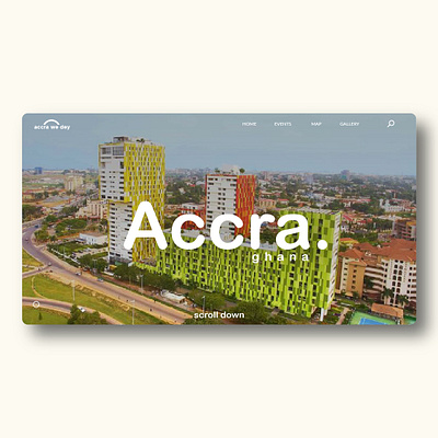 Accra we dey accra interface uidesign uxdesign website