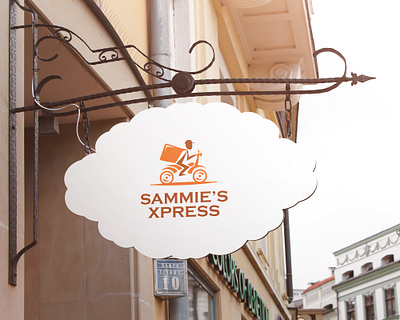 Sammie's Xpress adobe branding courier logo logodesign