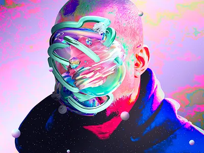 Jesus is King abstract album album art album cover album cover art artwork colorful cover art cover artwork gradient iridescent is king jesus kanye kanyewest klarens mixtape cover west