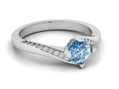 Unique Bended Flow Engagement Ring 3D Model jewel jewelery jewellery jewelry jewelry design jewelry designer jewels matrix rhino3d rhinoceros