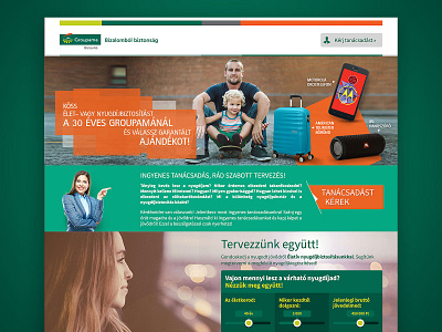 groupamanyugdij.hu website concept development frontend webdesign website