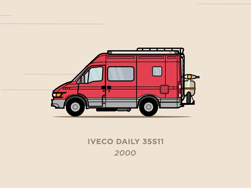 European campers: Iveco daily adventure camper camper van illustration iveco van vector