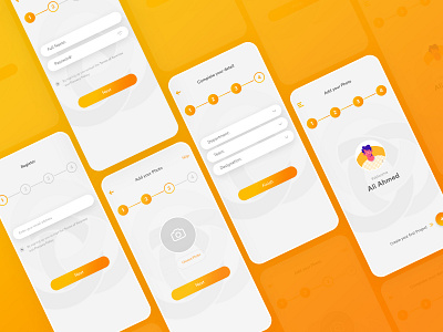 Register UI - Task management app app design mobile register screens ui ux