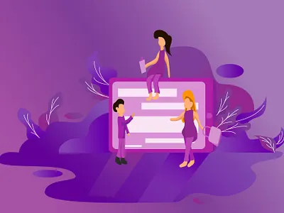 Flat Design Web Globalisasi and Book 01 art character design flat flatdesign illustration illustrator landing page minimal vector web