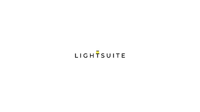 Lightsuite Logo branding bulb design icon lamp light logo logo design typography vector