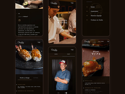 Osaka Nikkei Restaurant Website | Mobile art direction branding design digital dribbble food inspiration peru travel ui user experience user interface ux