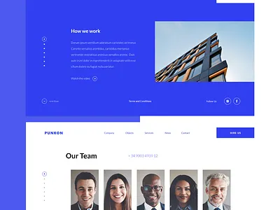 Punkon Architectural design black branding colorfull design flat interface ui ux web webdesign