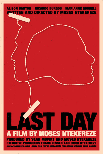 Last Day - Movie Poster Detail design film film noir film poster font illustration movie poster movie poster design movie posters poster design poster designer typeset typesetting typographic typography visual design