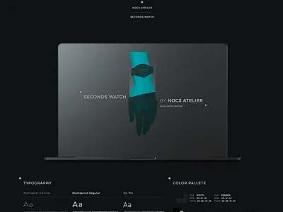 Seconds watch by Nocs Ateiler web design