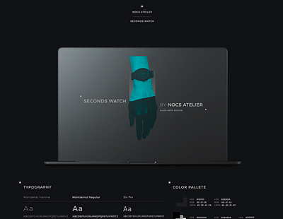 Seconds watch by Nocs Ateiler web design