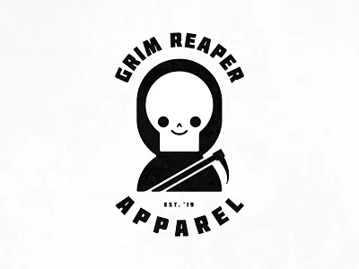 Grim Reaper Apparel branding design illustration logo