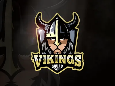 Vinkings Squad abstract design branding character character design design e sport e sports esport esport logo esportlogo esports esports logo gaming illustration logo mascot mascot character squad vector vikings
