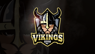 Vinkings Squad abstract design branding character character design design e sport e sports esport esport logo esportlogo esports esports logo gaming illustration logo mascot mascot character squad vector vikings