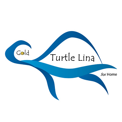 GOLD TURTLE LINA LOGO FOR ONLINE SHOP animal art cartoon design flat icon illustration logo typography web