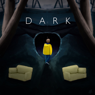 Inktober Day 26 - Dark colors dark illustration illustration art inktober inktober2019 inktoberday26 photoshop tvshow