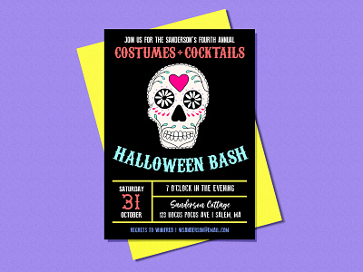 Halloween Invitations - Sanderson Costumes & Cocktails cocktails costume party costumes halloween halloween bash halloween invitations halloween party hocus pocus invitation invite sanderson sanderson sisters skeleton