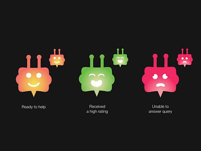 Chatbot / Bot Icons ai bot bots chatbot chatbots dailyui design icon illustration logo messages messenger mobile rag status ui ux vector