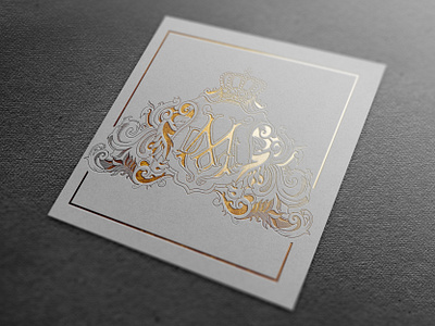 Wedding Crest crest design drawing illustration vintage inspired wedding