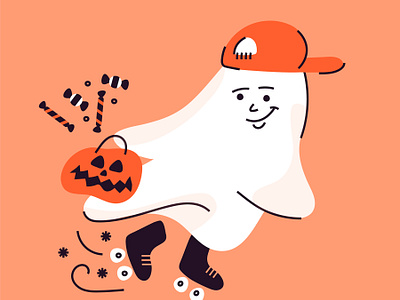 a ghostie character characters doodle graphic halloween iconography illustration inktober minimal vector