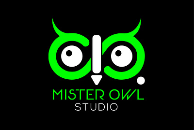 MISTER OWL STUDIO PROFESSIONAL LOGO branding clean design flat icon identity illustration illustrator lettering logo logodesign