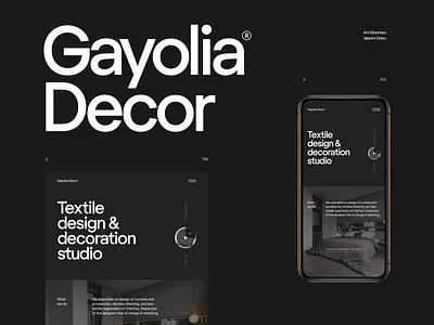 Gayolia Decor - interior design studio clean ui design interior design minimal type typography ui ux web website