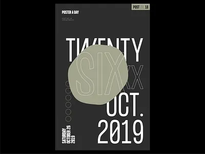 Poster a Day — 18 create every day graphic design layout poster poster a day typography