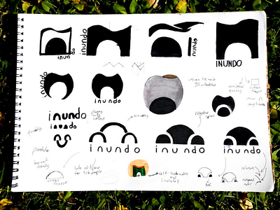 Inundo Initial Sketching - Day 2 brand identity branding gestalt graphic design icon idea generation initial idea logo logotype minimalist negative space sign signage logo design sketching