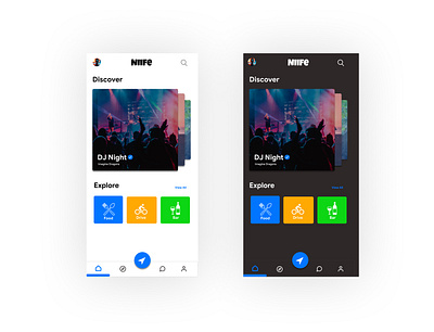 NIIFE - An Social Media Platform App android app app branding design graphic design illustration ios mobile ui navigation ui uxdesign