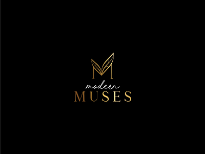 Modern Muses adobe cosmetics design illustrator leaves logo monogram