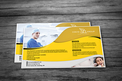 Unique Dental And Medical Postcard branding design dental marketing medical postcard print design printing promotional unique