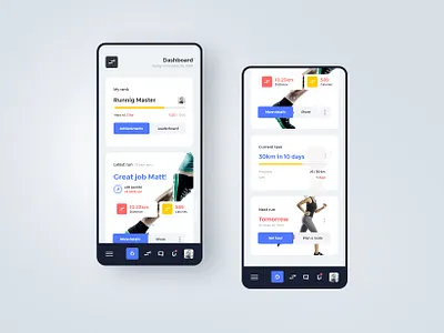#18-3 RunApp - Webapp Concept android app application dashboard design graphic health ios iphone mobile run runner runnig sport ui ux