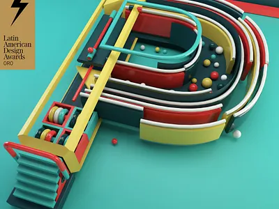 Letter P PlayFont 3d 3d artist 3dfont 3dillustration 3dtype 3dtypo colors constructivism playfont type