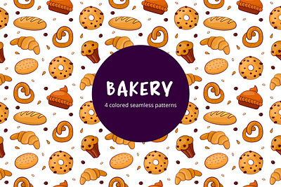 Bakery Vector Free Seamless Pattern bakery free freebie graphics pattern typography vector