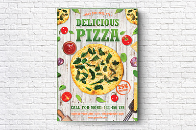 Pizza Flyer cafe cafe flyer delicious delivery discount fast food food italian food italian pizza menu menu flyer offers pizza pizza flyer pizza menu pizza party pizzeria psd restaurant restaurant flyer