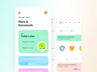 Daily list 1 branding design flat illustration vector