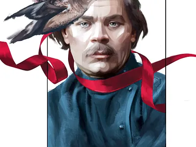 Gorkiy design digital painting illustration portrait wacom