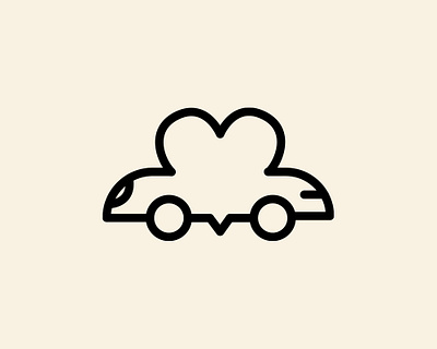 Love car black car cartoon creative love love car love car logo simple symbol vector vehicle