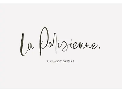 La Parisienne - Classy Script Font branding calligraphy design font font design fonts graphic design hand drawn handwritten lettering logo fonts retro font script font script typeface signature font signature typeface typeface typefaces typography vintage font