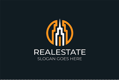 Flat Minimalist Real estate Logo Design amazing branding business company corporate design illustration logo design minimalist logo real estate real estate logo typography