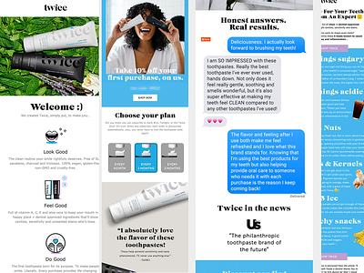 Twice design e mail email klaviyo mailchimp marketing newsletter responsive template