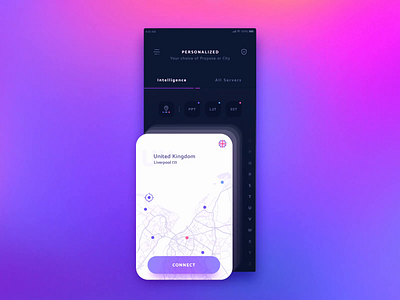 After Effects UI animation VIDEO after effect animated animation app application dashboard design interface mobile mobile ui proxy ui uiux user experience user interface vpn