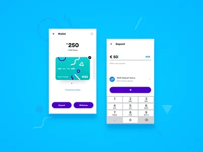 Online casino wallet betting casino deposit design fintech gambling gaming igaming payment product transaction ui ux visualdesign wallet withdraw