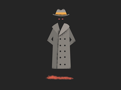 day 27/31 vectober - coat coat halloween headless coat illustration inktober trench coat vectober